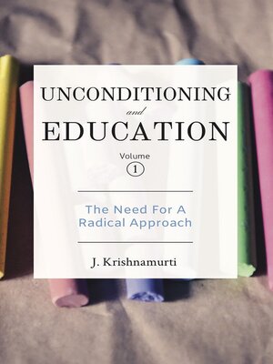 cover image of Unconditioning and Education